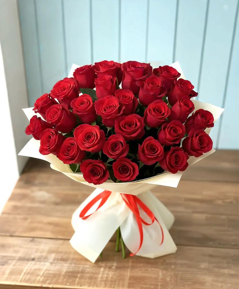Букет 29 Красных роз в Яблоновском