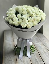 Букет 35 Белых роз в Яблоновском