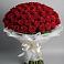 Букет 101 Красная роза Блэк Мэджик в Яблоновском
