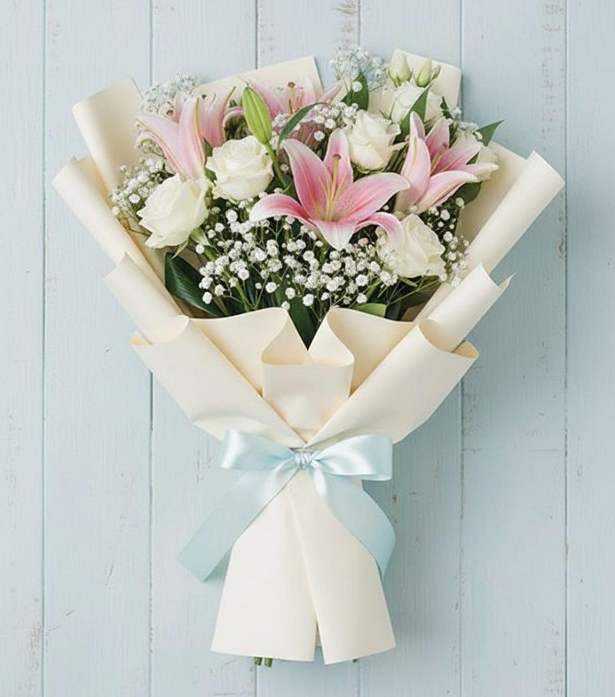 Букет цветов из: Лилии в Яблоновском