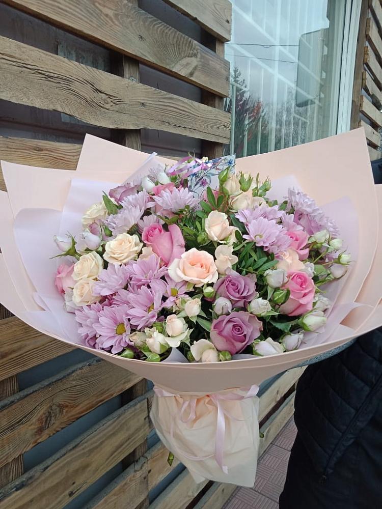 Букет цветов из: Розы и Хризантемы в Яблоновском