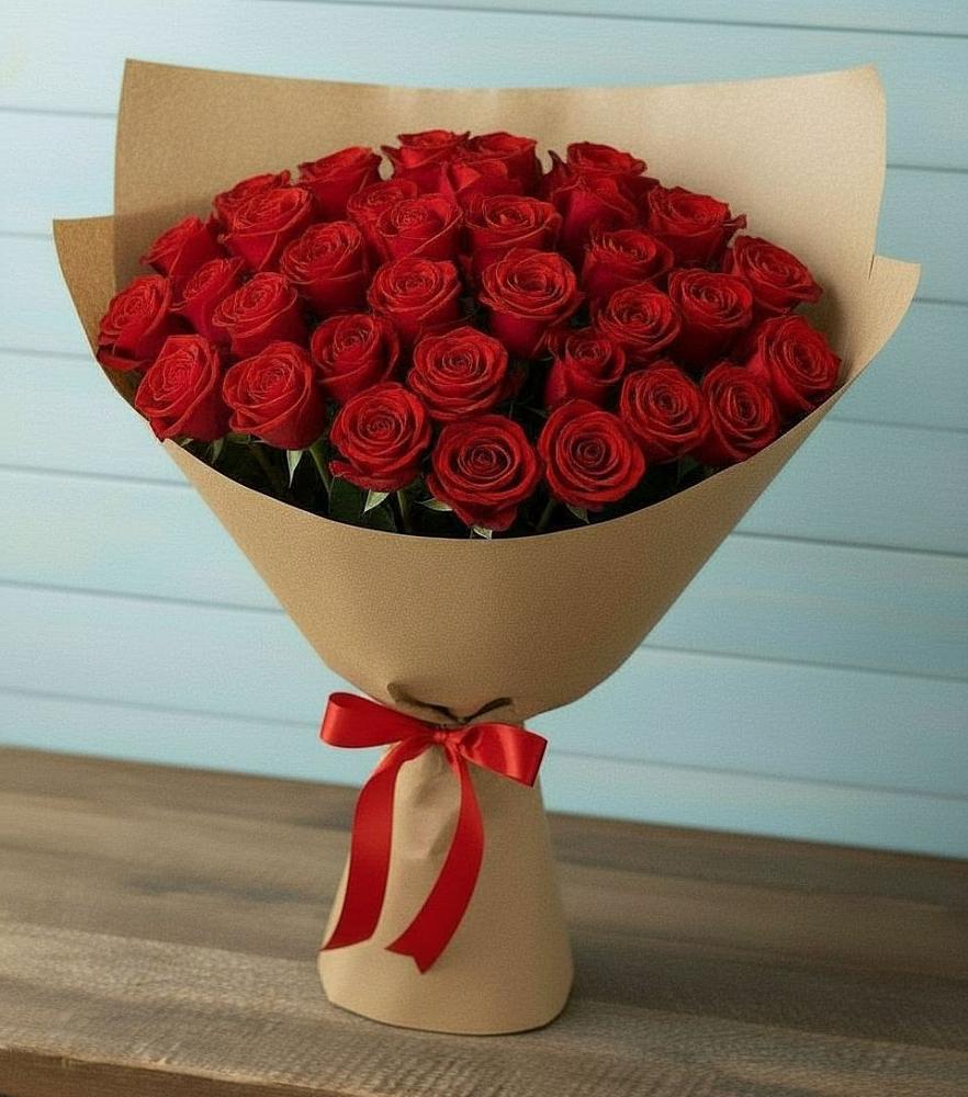 Букет Красные розы Милано в Яблоновском
