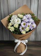 Букет цветов из:  Хризантемы и Розы #REPLACE_PRED# Яблоновском