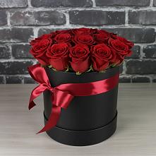 Цветочная композиция из Розы в шляпной коробке в Яблоновском