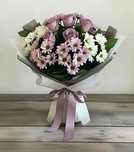 Букет цветов из:  Хризантемы и Розы в Яблоновском