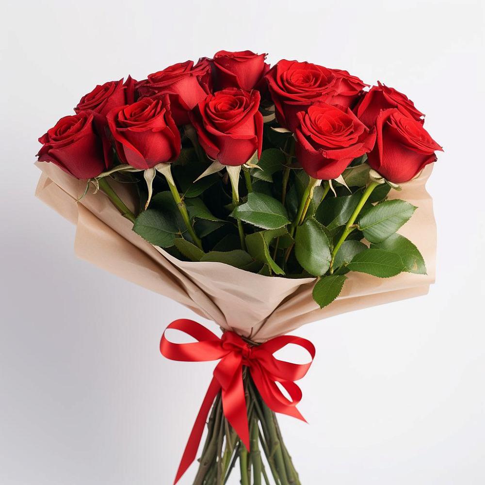 Букет 11 Красных роз Эдлесс Лав в Яблоновском