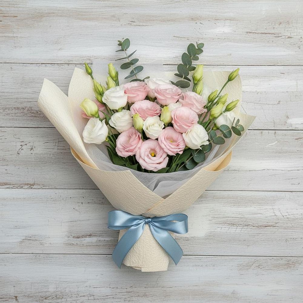 Букет цветов из: Лизиантусы в Яблоновском